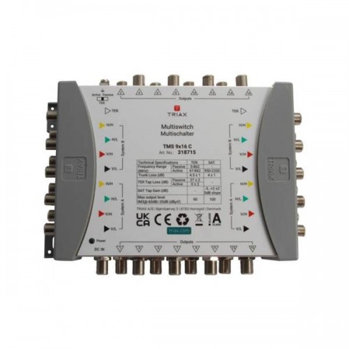 Πολυδιακόπτης C- Cascade 9 in ->16out TMS 9x16c TRIAX