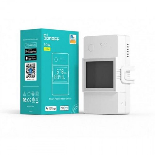 Διακόπτης Smart WiFi LCD θερμοκρασίας υγρασίας λευκός THR316D SONOFF