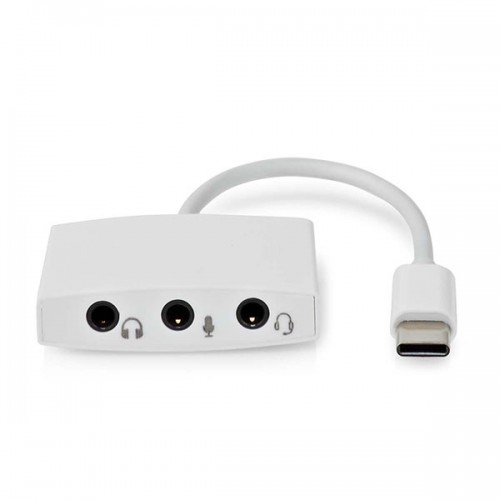 Αντάπτορας USB  Type-C αρσενικό –>  3 x 3.5mm θηλυκά 0.10m λευκό CCGB65900WT01 Nedis
