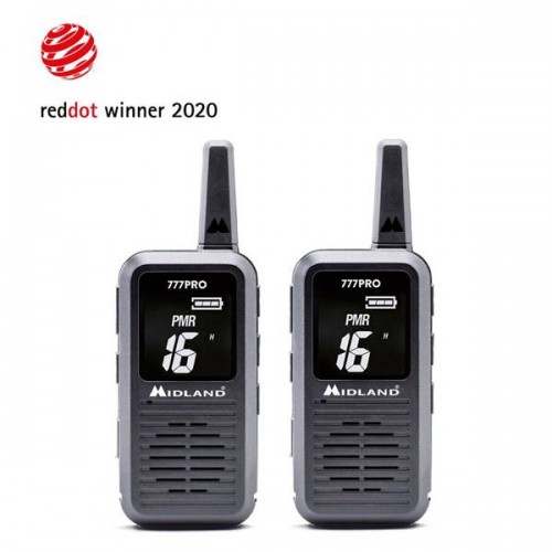 Δέκτης Walkie Talkie Pmr τουριστικός Midland 777 pro set