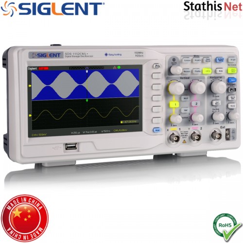 Ψηφιακός παλμογράφος 2 καναλιών 100MHz SDS1102CML+ Siglent