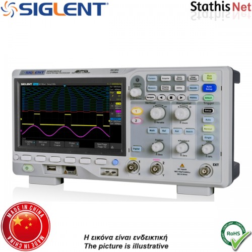 Ψηφιακός παλμογράφος 2 καναλιών 350MHz SDS2352X-E Siglent