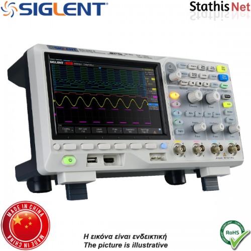 Ψηφιακός παλμογράφος 4 καναλιών 200MHz SDS1204X-E Siglent