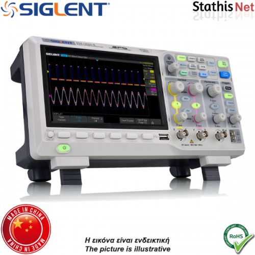 Ψηφιακός παλμογράφος 2 καναλιών 200MHz SDS1202X-E Siglent