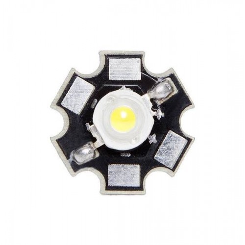 Led star 3watt υψηλής φωτεινότητας 3v700mA 3000 kv Warm white Prolight