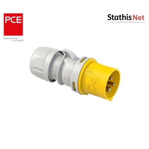 Φις ρεύματος βιομηχανικό αρσενικό 3pins 16A 110VAC IP44 013-4 PCE