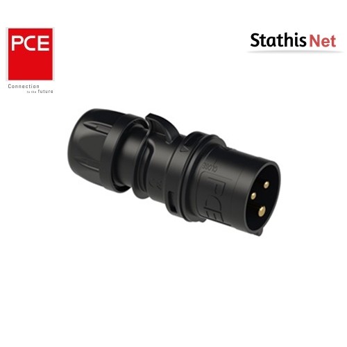 Φις ρεύματος βιομηχανικό αρσενικό 3pins 16A 230VAC IP44 013-6 PCE