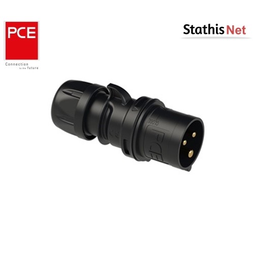 Φις ρεύματος βιομηχανικό αρσενικό 3pins 32A 230VAC IP44 023-6 PCE