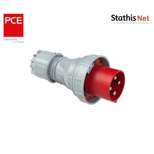 Φις ρεύματος βιομηχανικό αρσενικό 4pins 125A 400VAC IP67 044-6 PCE