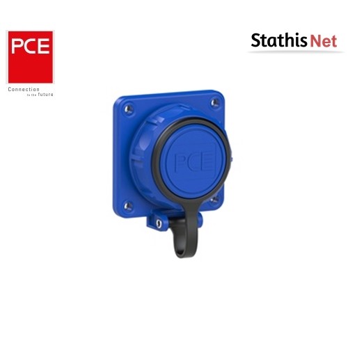 Πρίζα πίνακος θηλυκή σούκο με καπάκι 2pin 16A 230VAC IP68 20351-8b PCE