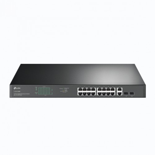 Switch 16-Port Gigabit PoE+ Rackmount + 2 Gigabit non PoE + 2 Gigabit SFP TL-SG1218MP TP-LINK