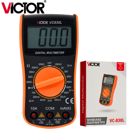Πολύμετρο ψηφιακό μικρό basic - buzzer VC-830L Victor