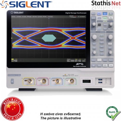 Ψηφιακός παλμογράφος 4 καναλιών 2GHz 5 GSa/s SDS6204A Siglent