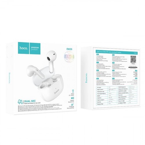 Ακουστικό bluetooth hands-free λευκό EW29 Hoco