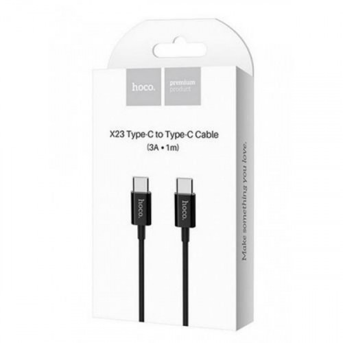 Καλώδιο φόρτισης & συγχρονισμού USB Type-C  -> Type-C 1m full speed μαύρο X23 Hoco