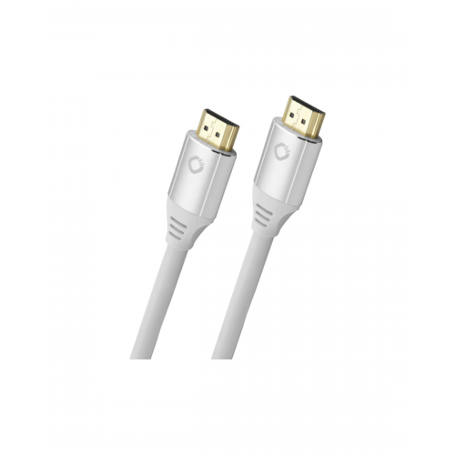 Καλώδιο HDMI αρσενικό -> HDMI αρσενικό + ethernet 2.0v 1.5m άσπρο 92490 Oehlbach