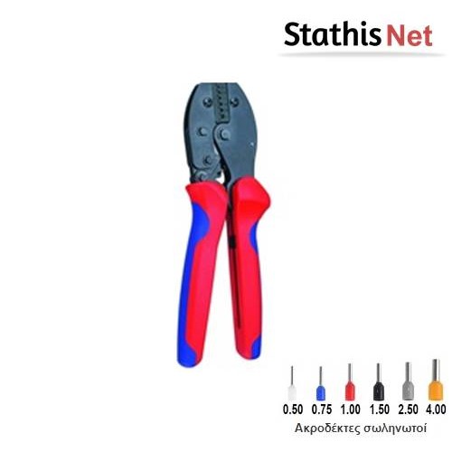 Πρέσσα σωληνωτών ακροδεκτών (ακροχιτώνια) 0.5-4 mm²  FSE-04WFL Fasen Tools