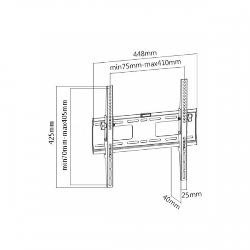 Βάση LCD 23''-55'' σταθερή με κλίση +/-12* PT-1540 Bracket