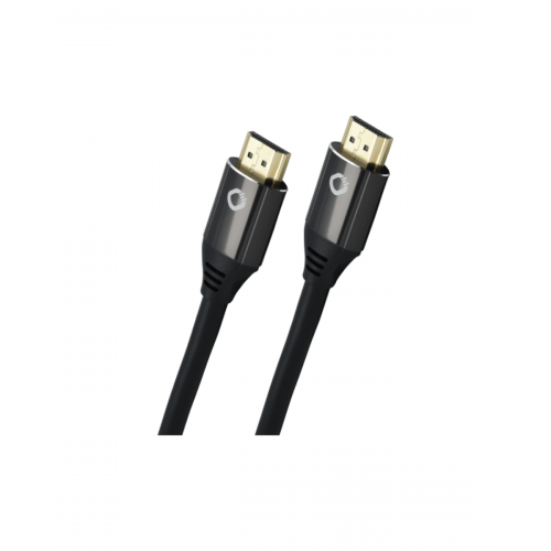 Καλώδιο HDMI αρσενικό -> HDMI αρσενικό + ethernet 2.0v 0.75m μαύρο 92489 Oehlbach
