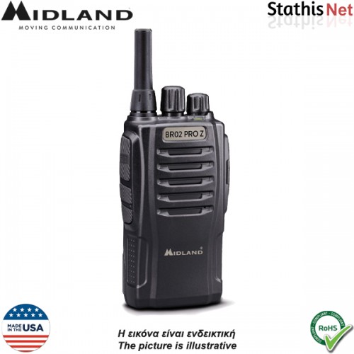 Walkie talkie Pmr 446 Digital 16 καναλιών ΒR-02 PRO Z Midland