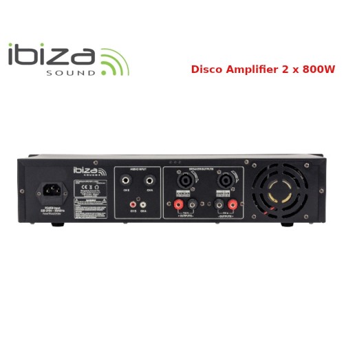 Ενισχυτής ήχου τελικός PA 2x800W AMP1000-MKII Ibiza Sound