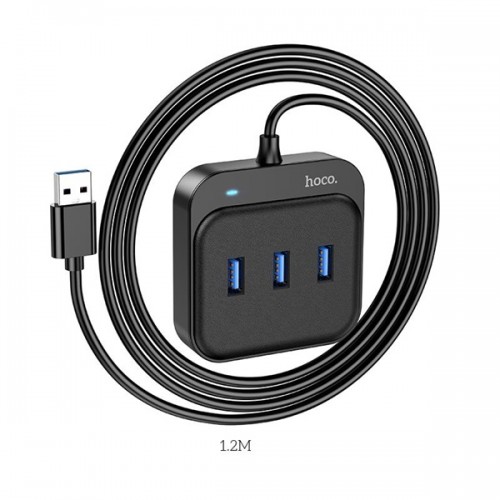 Αντάπτορας HUB 1 male USB 3.0 -> 4 female USB 3.0  type A HB31 1.2m Hoco