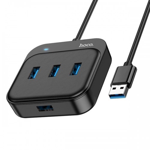 Αντάπτορας HUB 1 male USB 3.0 -> 4 female USB 3.0  type A HB31 1.2m Hoco