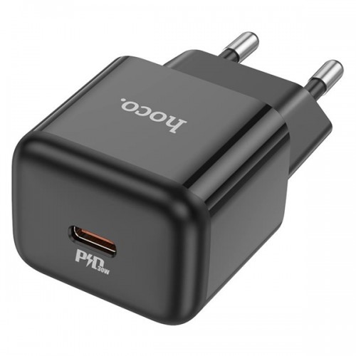 Τροφοδοτικό 230V in -> 1 x USB C Out 5V 5A 30W QC3.0 μαύρο N32 Hoco