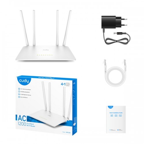 Modem Router + Access Point AC1200 WR1200 Cudy