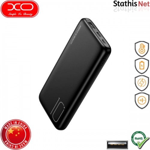 Power bank 10000mAh με θύρα USB-A PD μαύρο PR182 XO