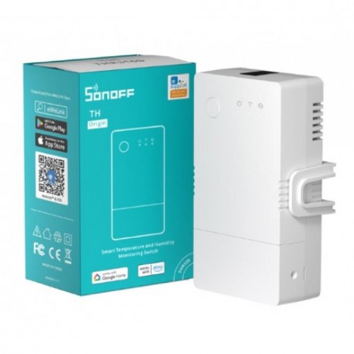 Διακόπτης Smart WiFi θερμοκρασίας υγρασίας λευκός THR320 SONOFF