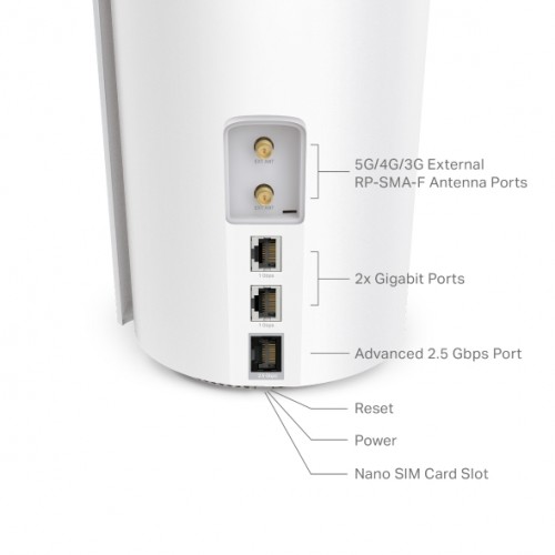 Router 5G LTE AX3000 Sim Home mesh Wi-Fi 6 Deco X50-5G TP-Link