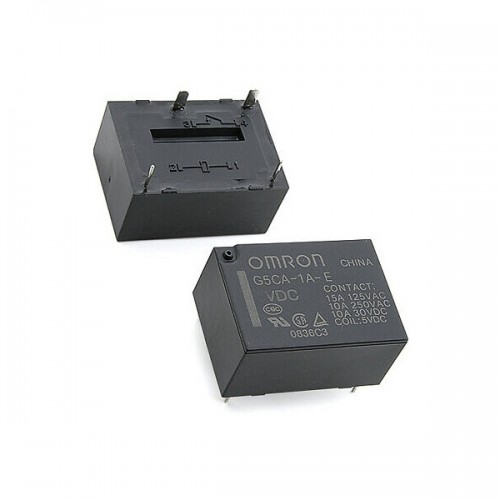 Relay mini 12V DC 15A 1Pin NO (SPST-NO) G5CA-1A-E-12DC Omron