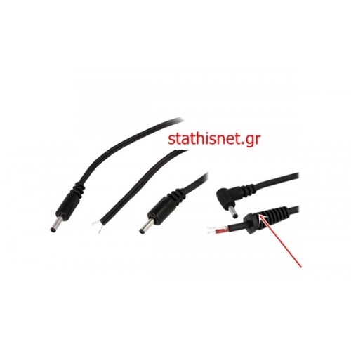 Καλώδιο για τροφοδοτικό laptop με φις DC 3.5 x1.3 x9.5mm 1.5m γωνιακό Dynabook