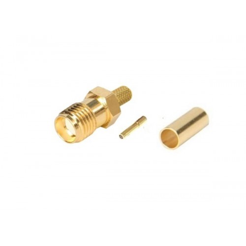 Κονέκτορας SMA θηλυκός -> RG58 grimp gold TP2-058 JYC