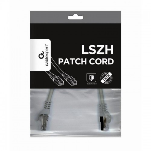 Καλώδιο patch cord S/FTP CAT6A 0.25m LSZH γκρί Cablexpert