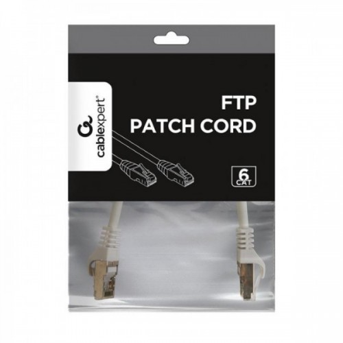 Καλώδιο patch cord S/FTP CAT6A 0.25m LSZH άσπρο Cablexpert