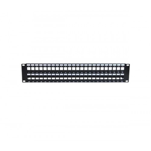 Patch Panel UTP CAT5e/CAT6 48P 2U keystone κενό Suntek-IT