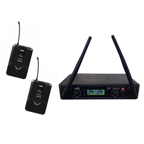 Ασύρματο μικρόφωνο πέτου set 2 pcs UHF JRU-521LD-D Audien