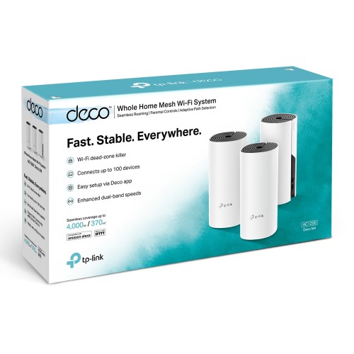Mesh AC1200 Whole Home Wi-Fi 5 System 3-Pack Deco