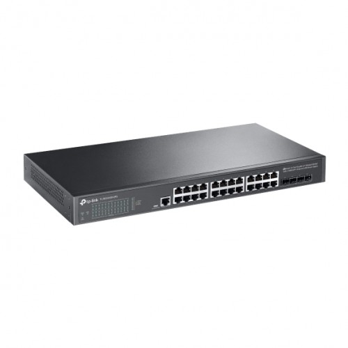 Switch 24-Port SFP L2+ Managed with 4 10GE SFP+ Slots and UPS Power Supply TL-SG3428X-UPS JetStream TP-LINK