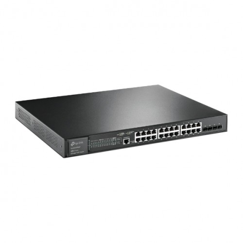 Switch 24-Port Gigabit and 4-Port 10GE SFP+ L2+ Managed with 24-Port PoE+ SG3428XMP JetStream TP-LINK