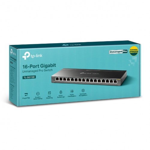Switch 16-Port Gigabit Unmanaged Pro TL-SG116E TP-LINK