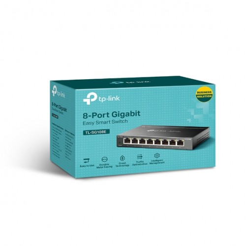 Switch 8-Port Gigabit Easy Smart TL-SG108E TP-LINK