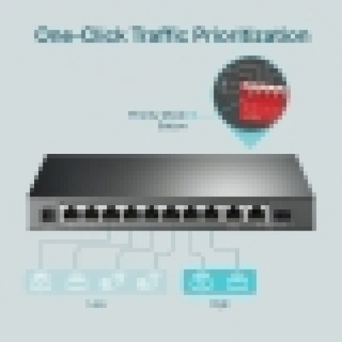 Switch 10-Port Gigabit Desktop with 8-Port PoE+ TL-SG1210MP TP-LINK