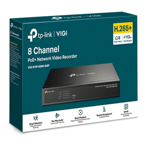 NVR 8 καναλιών PoE+ VIGI NVR1008H-8MP TP-Link