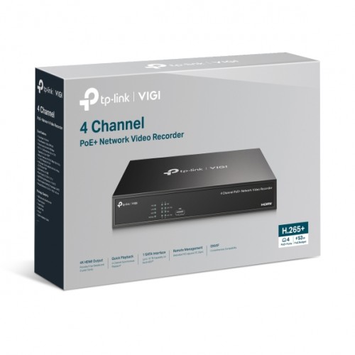 NVR 4 καναλιών PoE+ VIGI NVR1004H-4P TP-Link