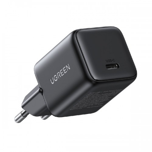 Τροφοδοτικό 230V in -> 1x USB C Out GaN 5V 30W + PD3.0 μαύρο 65007 Ugreen