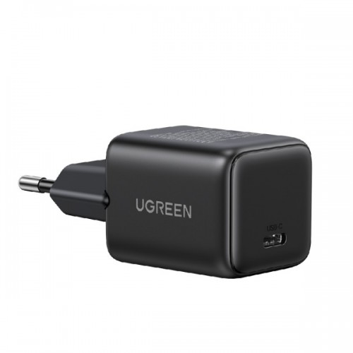 Τροφοδοτικό 230V in -> 1x USB C Out GaN 5V 30W + PD3.0 μαύρο 65007 Ugreen