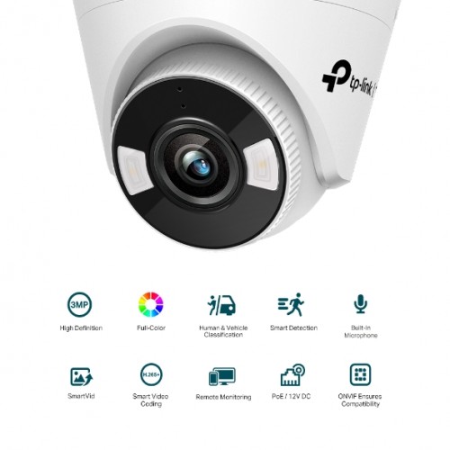 Κάμερα Turret 3MP 2.8mm Lens Network Full-Color VIGI C430 TP-Link